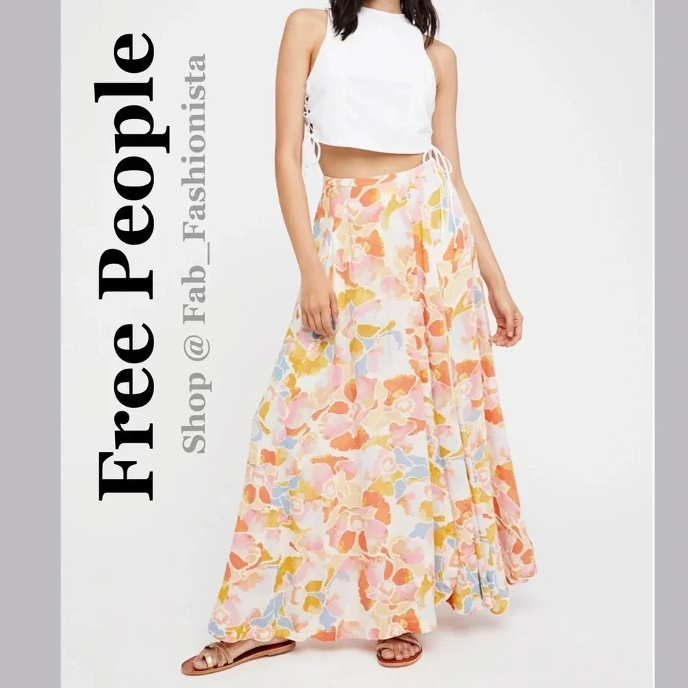 Free People Maxi Skirt Size 2 Floral Print